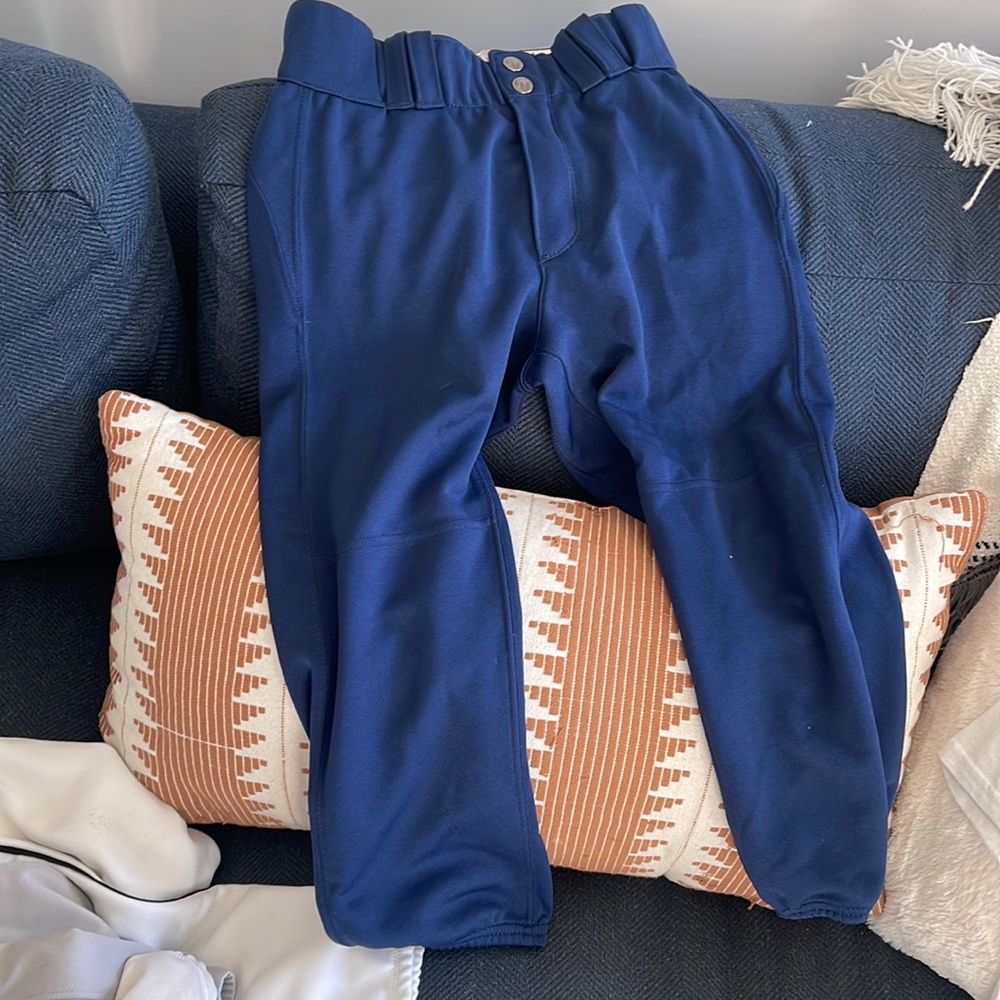 Blue womens softball pants